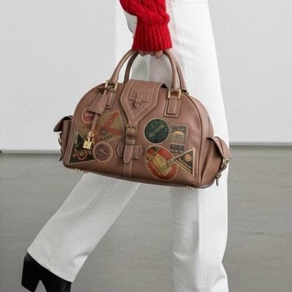 LOEWE cabin stamp bowler bag